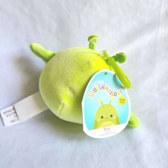 Squishmallows clip 3.5" Pilar grasshopper stuffed animal - Picture 2 of 2